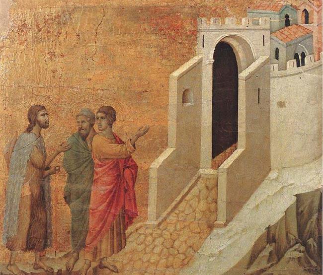 Duccio di Buoninsegna Road to Emmaus oil painting image